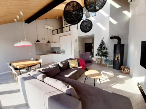 Apartament Sun House SAUNA KOMINEK i widok na SKRZYCZNE